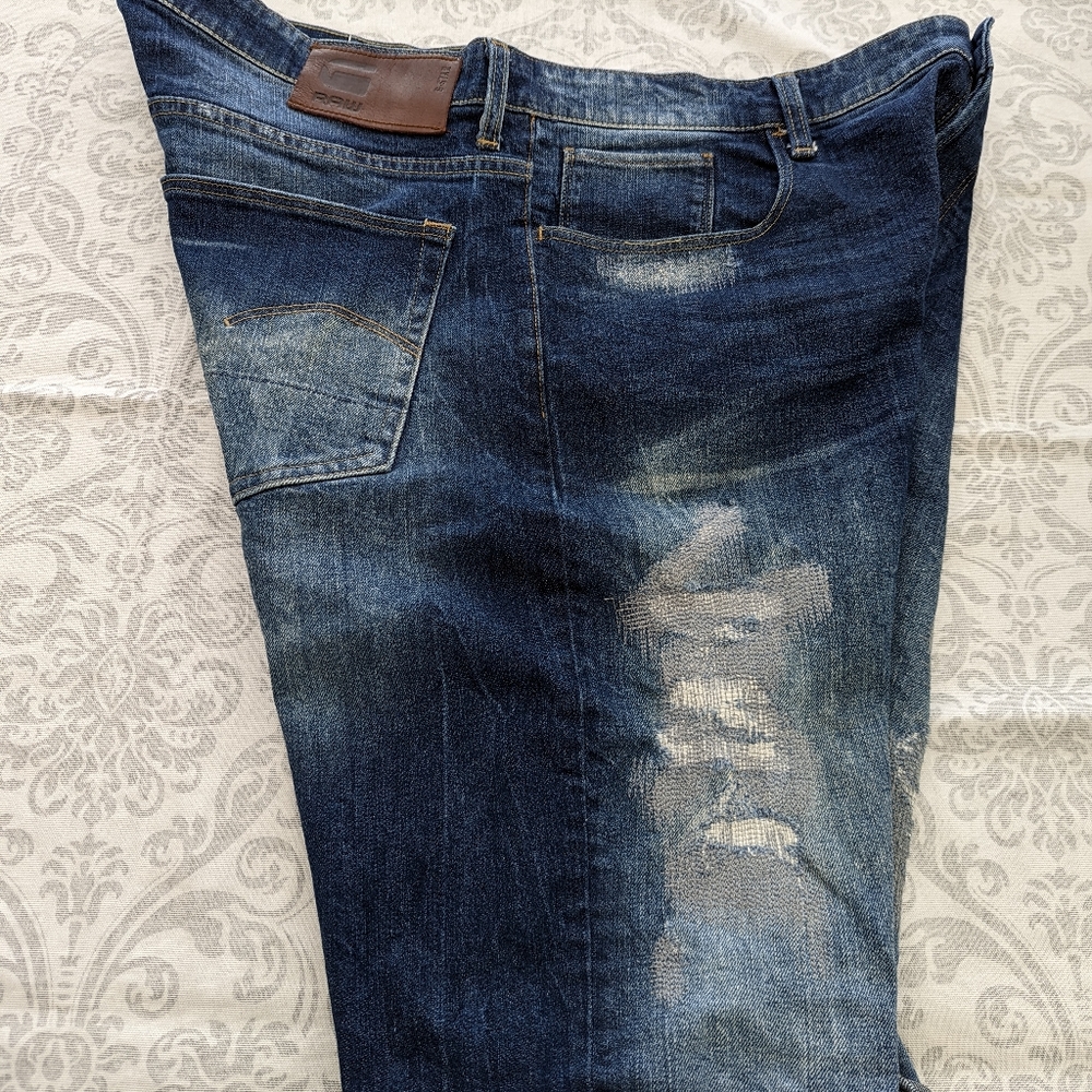 G-STAR RESTORED DENIM SHORTS - Picture 2 of 5